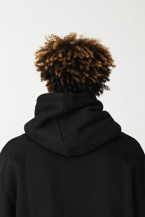 Heavy Oversized Hoodie Shift Black